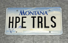 Vintage 2000 Montana Vanity License Plate HPE TRLS Big Sky Man Cave Auto Decor picture