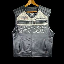 *RARE* Authentic Harley-Davidson H-D MC Gunnar Sport Leather Vest - Men’s Large picture