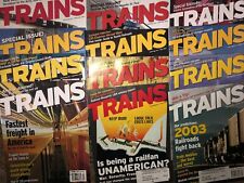 Trains 2003 Magazine 12 Issues Magazines picture
