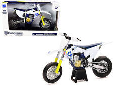 Husqvarna FS450 White and Blue 1/12 Diecast Motorcycle Model by New Ray picture