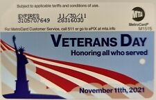Veterans Day Ver 2 - NYC MetroCard, Expired-Mint Condition picture