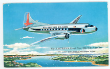 Eastern Airlines Silver Falcon Postcard - Vintage 1950's Glenn L Martin Airplane picture