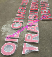 18'' Channel Letters, 3D outdoor Signs,custom size and letter font,power include picture