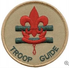 Official BSA: Troop Guide Patch In Protective Pocket Sleeve picture
