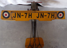 Jayland Curtis JN-7H Jenny Barnstormer Handcrafted Tin Biplane Model Aircraft picture