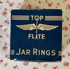 Vintage Top Flite Jar Rings NOS 12 Rings in Original Box picture