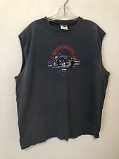 Vintage Harley Davidson Motorcycles Geneva NY Muscle Shirt Sz XL Made in USA picture