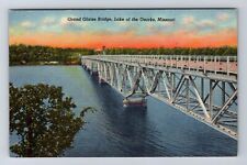Ozarks MO-Missouri, Grand Glaize Bridge, Grand Glaize River, Vintage Postcard picture