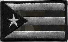 Puerto Rico Multicam Black Flag Patch Fits For VELCRO® BRAND Loop Fastener picture