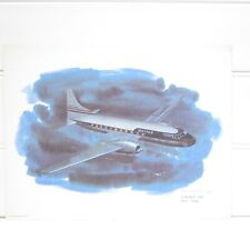 CONVAIR CV-340 - VINTAGE 1978 NIXON GALLOWAY UNITED AIRLINES COLLECTOR PRINT picture