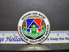 Us Army Riyadh Air Base Operation Southern Watch Decal On Brass Paperwieght  picture