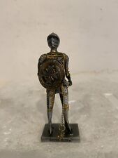 Vintage Mini Knight Malta 1565 Statue Figurine 4” Metal/Pewter RARE See Photos picture