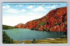 WY-Wyoming, Lake Solitude In Cloud Peak Area, Antique, Vintage Souvenir Postcard picture
