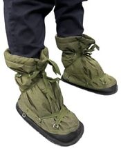 British Military Mukluk Overboot Size Medium Cold Weather OD Green Boots Thermal picture