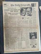 MOON LANDING APOLLO 11 DAILY TELEGRAPH  1969 VINTAGE NEWSPAPER picture