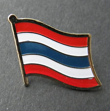 THAILAND THAI INTERNATIONAL COUNTRY FLAG LAPEL PIN BADGE 7/8 INCH picture