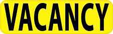 10inx3in Yellow Vacancy Sticker Vinyl Business Sign Decal Stickers Signs Decals picture