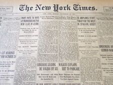 1927 SEPT 19 NEW YORK TIMES - BYRON SUMMERS SWIMS AROUND MANHATTAN - NT 6381 picture