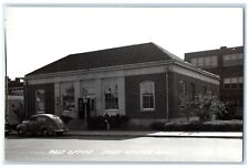 1947 Post Office Building Car Sauk Centre Minnesota MN RPPC Photo Postcard picture