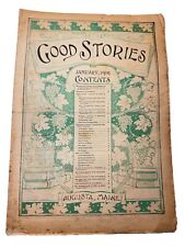 Vintage Good Stories Newspaper Magazine January , 1904 Augusta, Maine picture