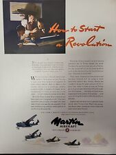 Martin Aircraft 1943 Fortune Magazine WW2 Print Advertising Revolution Color picture