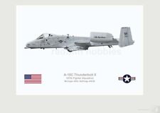 Warhead Illustrated A-10C 107th FS  Michigan ANG 80-0184 Aircraft Print picture
