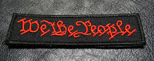 WE THE PEOPLE 3.75 inch HOOK PATCH (red/blk-MTC-4) picture