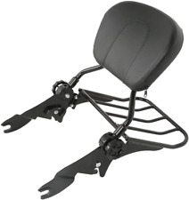 Detachable Stealth Backrest Sissy Bar & Luggage Rack Fits for Harley Touring Roa picture