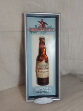 Rare Vintage Budweiser Beer Sign 12 Ounce 3D Beer Bottle 