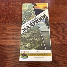 1973 Manitoba Canada Official Highway Map Vintage Department of Highways picture