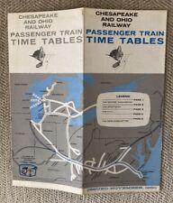 Chesapeake and Ohio Railway November 1960 Public Timetable picture