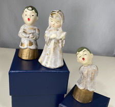 LOT OF 3 VINTAGE CAROLERS 2 CHOIR BOYS AND A 1 NUN SINGING FIGURINES Photos picture