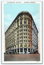1941 Piedmont Hotel Exterior Building Classic Cars Atlanta Georgia GA Postcard picture