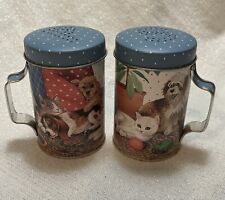 Vintage JSNY Tin Cats & Dogs Salt & Pepper Shakers 4