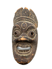 African Antique Mask Hand Carved Wooden Wall Decor Tribe Art Vintage picture