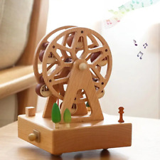 Wind Up Wooden Music Box Wood Crafts Retro Birthday Gift for kids music box best picture