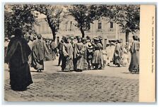 c1910 Scene at Walk in the Alameda Santiago Chile Posted Antique Postcard picture