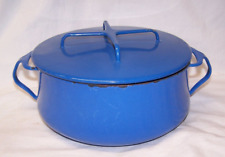 Vintage Dansk Kobenstyle 4-Qt Cookware / Stock w Trivet Lid Dutch Blue picture