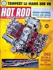 RULES & RECORDS FOR DRAG RACING - HOT ROD MAGAZINE, FEBRUARY 1963 picture