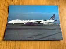 Canarias Cargo Douglas DC-8 aircraft postcard picture