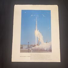 Vintage NASA Lockheed Martin Delta Three Stage Rocket Explorer X 10 Poster 16x20 picture
