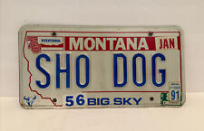 MONTANA Vanity License Plate - SHO DOG  - BIG SKY, Show Dog picture