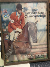 1978 World 3 Day Championships. Bruce Davidson And Irish Cap (horse) Poster VTG picture