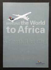 2006 SOUTH AFRICAN AIRWAYS Airbus A340-600 BROCHURE airline ad SAA/SAL advert picture