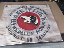 WWI USAS 2 ND LT FRANK LUKE MEDAL OF HONOR 27 TH AERO SQUADRON BARRACKS FLAG picture