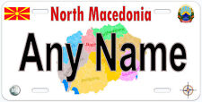 North Macedonia Europe Any Name Personalized Novelty Car License Plate picture