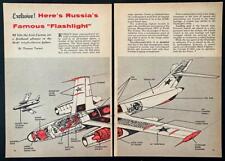 Tupolev TU-10 “Here’s Russia’s Famous Flashlight” 1957 cut-away graphic picture