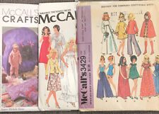 VINTAGE McCALL'S PATTERN 3429-6317-2225 FOR BARBIE SIZE DOLLS EXCELLENT LOT #11 picture