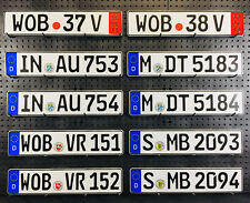 NEW European German License Plates for BMW, VW, Audi, and Mercedes Lot of 12 picture
