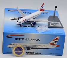 ARD 1:200 British Airways Airbus A319 Diecast Aircraft Model G-EUPU with coin picture